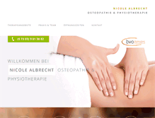 Tablet Screenshot of praxis-albrecht.com